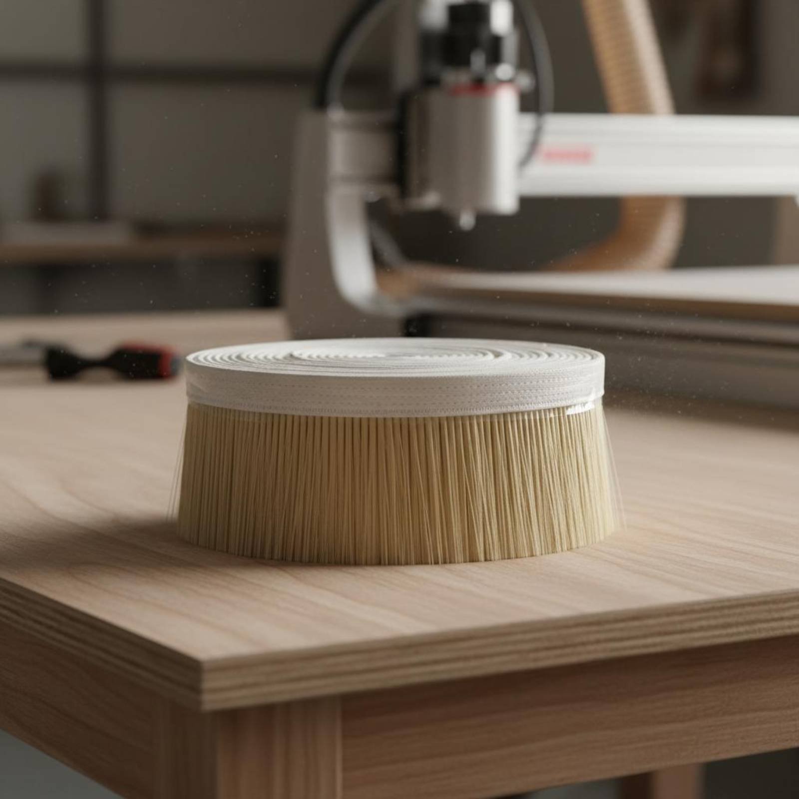 Vacuum Woodworking - Brosse anti-poussière pour le travail du