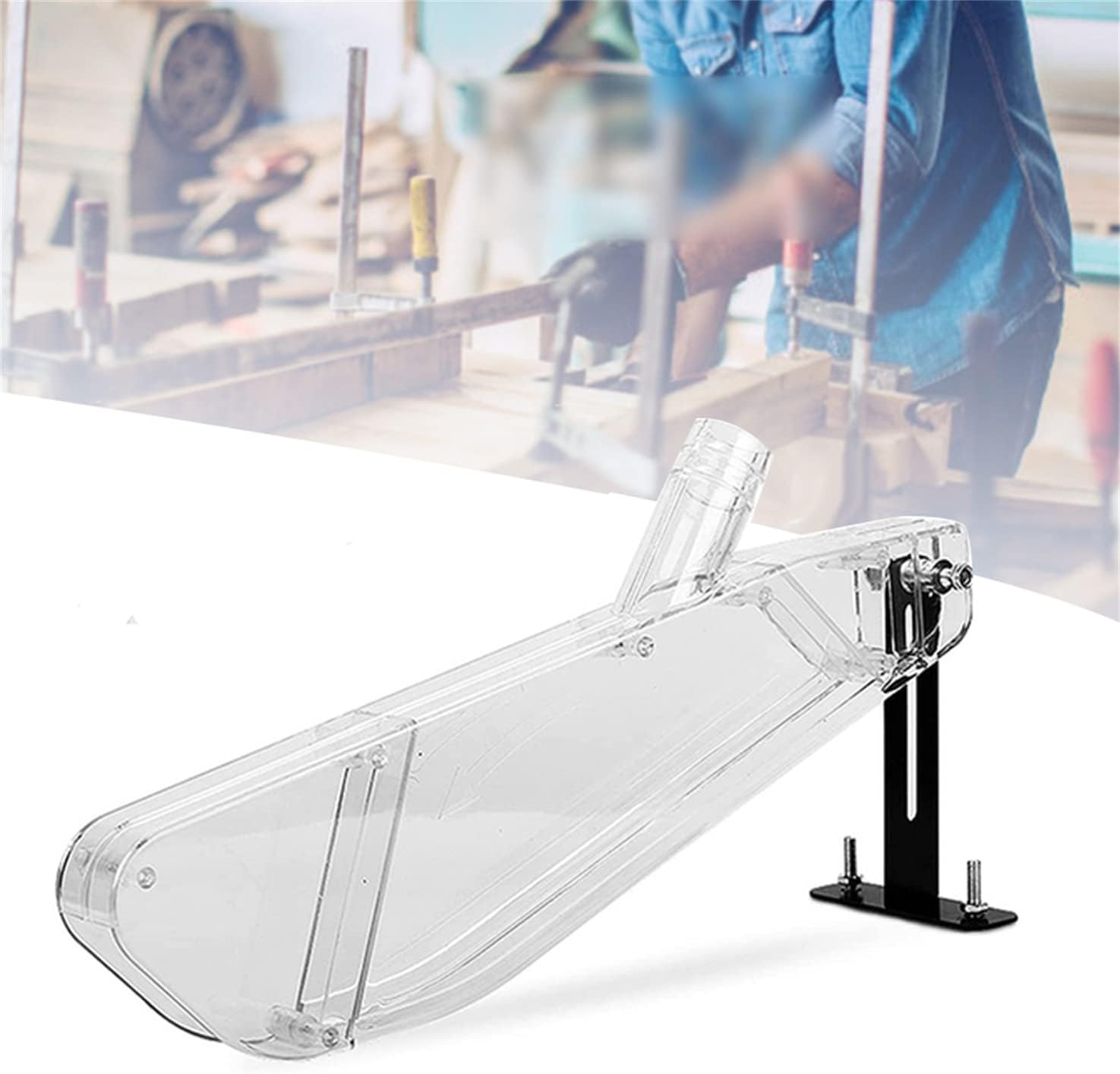 Woodworking Dust Collection - Cache de protection transparent pour scie