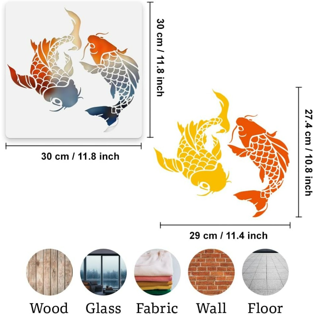 Modèle de pochoir mural de poi - Woodworking Veneer avis et prix