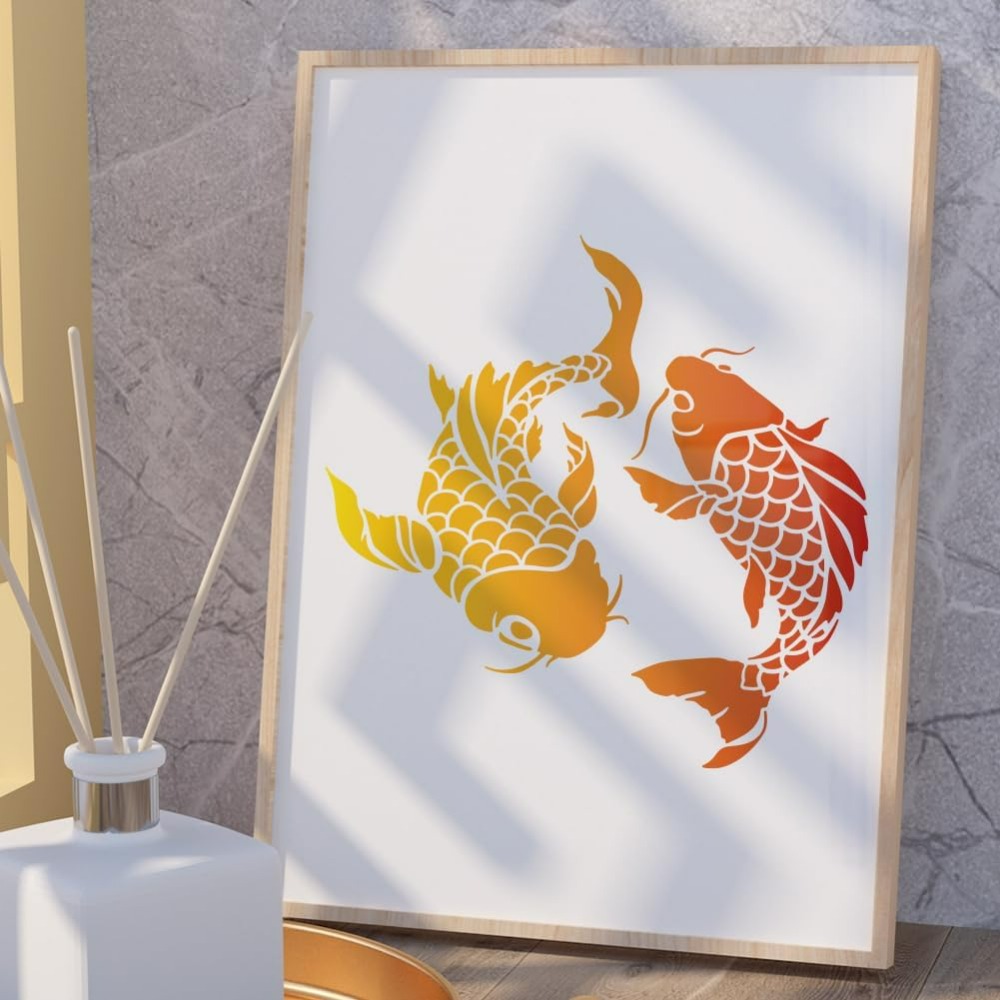 Modèle de pochoir mural de poi - Woodworking Veneer avis et prix