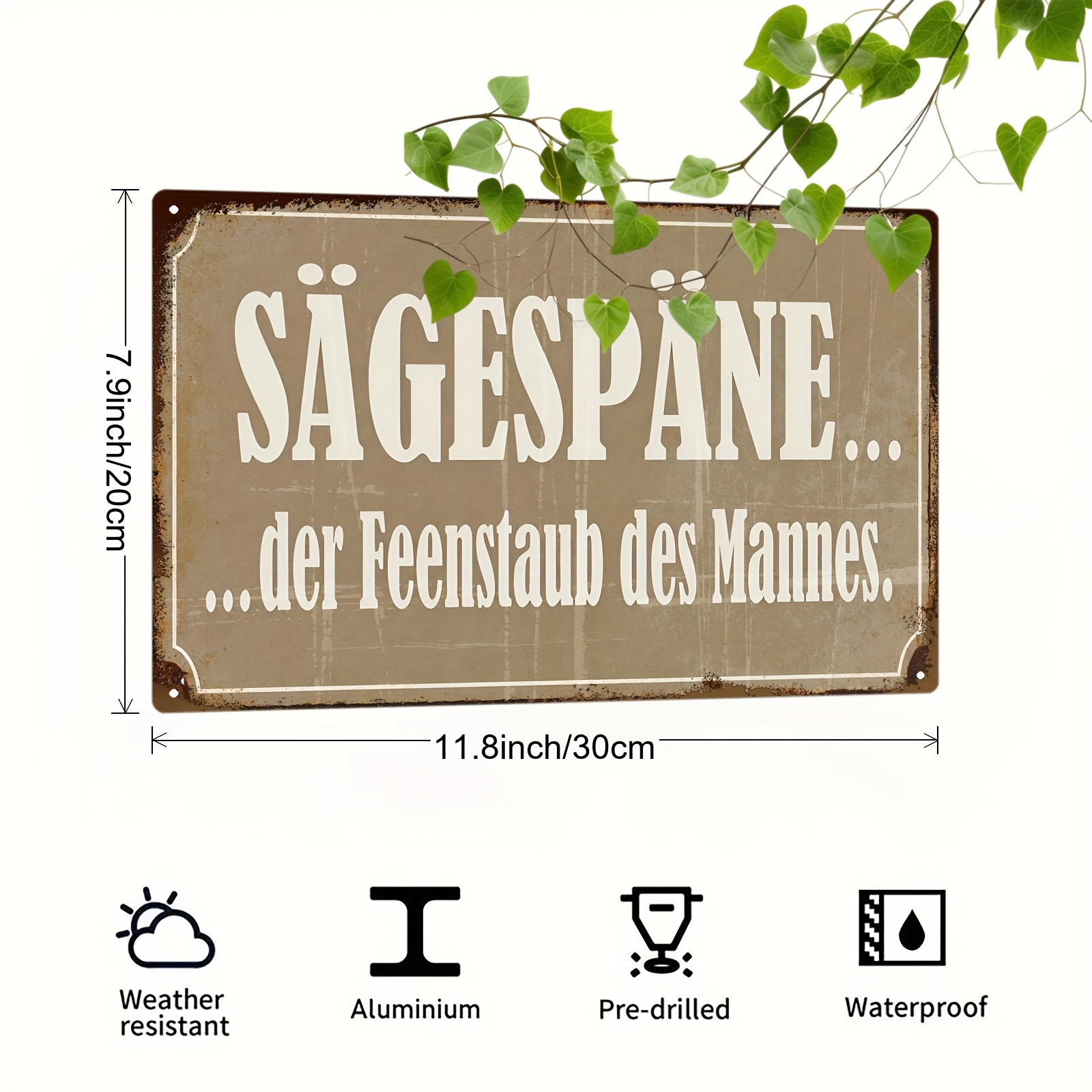 Panneau métallique vintage « S - Woodworking Quotes Funny avis et prix