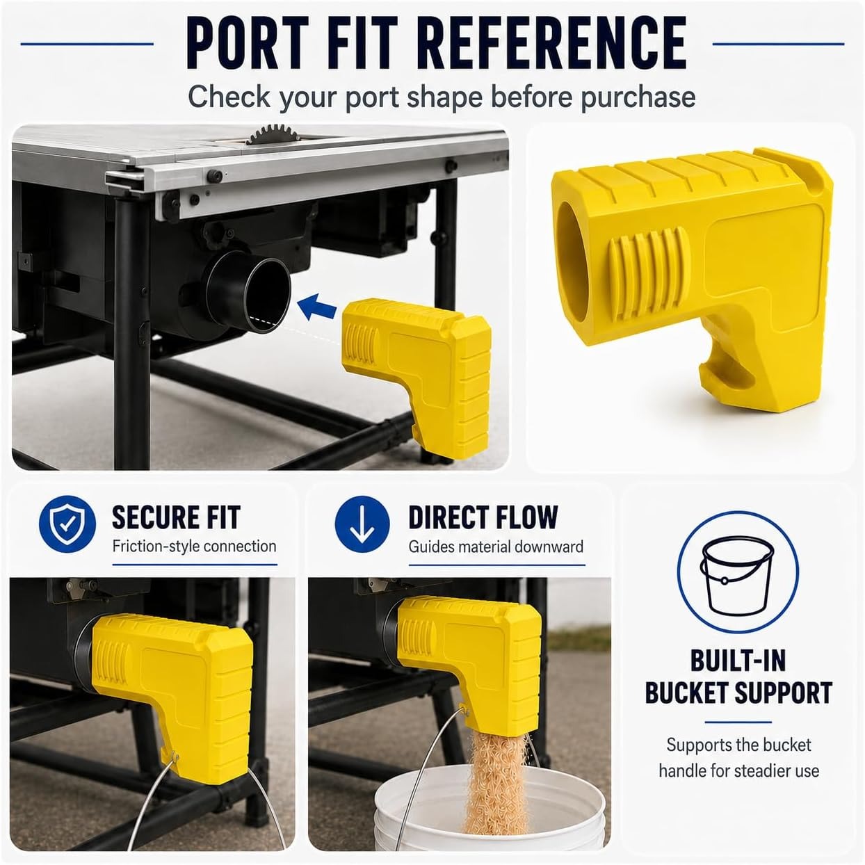 Adaptateur de collecte de sciu - Woodworking Dust Collection avis et prix