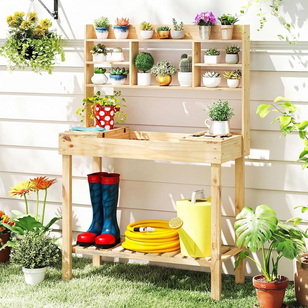 Table de jardinage, table de t - Woodworking Bench avis et prix