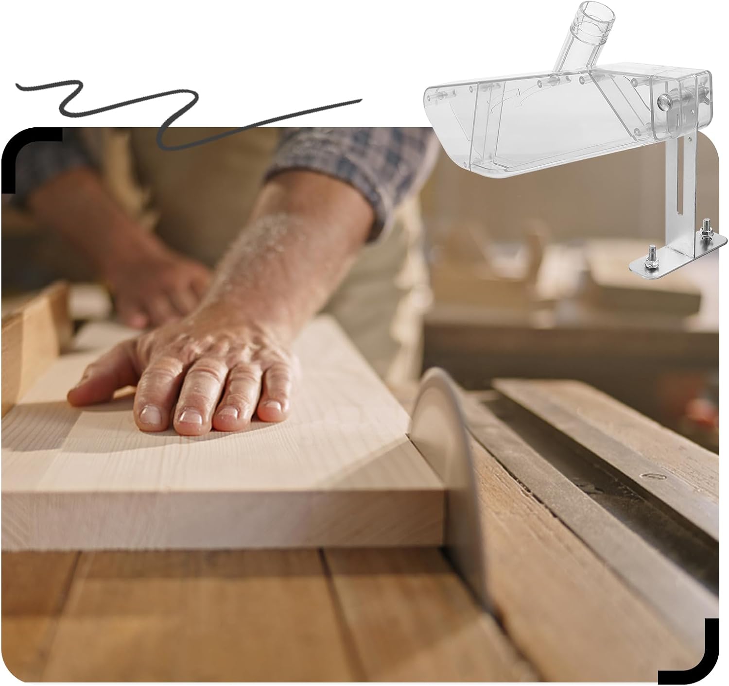 Cache de protection transparen - Woodworking Dust Collection avis et prix